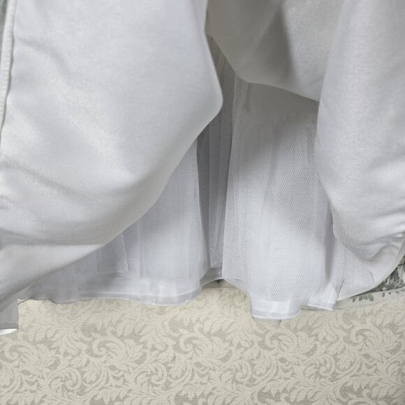 American Princess Dress Cardigan Set sz 7 White Red Green Holiday Ribbon Accents - Picture 6 of 15